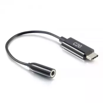 C2G telefoonkabel 54426 USB-C naar 3,5 mm zwart 0,09 m