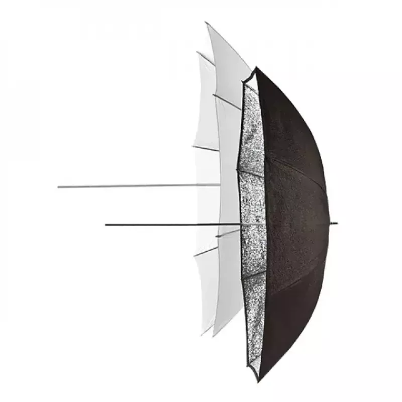 Reflectorparaplu zwart zilver transparant Elinchrom 26062 diameter 83 cm