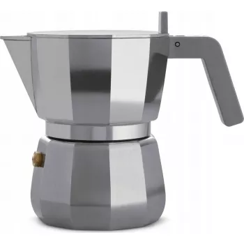 Espresso-mokakan ALESSI DC06/3 zilver – pannetje voor op het fornuis met inhoud van 3 kopjes