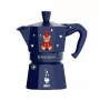 Mokakan BIALETTI Moka Express 3 kopjes 150 ml, Joyful Christmas Blue