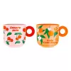 Kopjesset BIALETTI PFRUIT004 — 2-delige universele bekers, veelkleurig