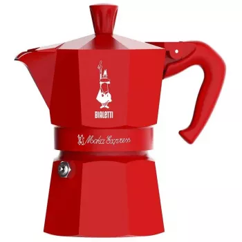 Fornuiskoffiemachine BIALETTI Moka Express 1TZ 1 kopje rood