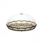 Guzzini Vanity kleine taartstandaard met stolp, Smoke