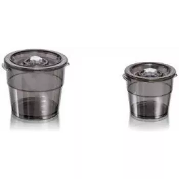 Bewaardoos Magic Vac ACO1005 rond grijs transparant 100°C