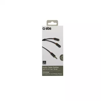 Audio stereokabel SBS audio 3,5 mm jack met splitter