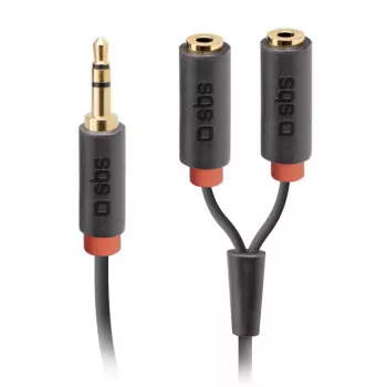 Audio stereokabel SBS audio 3,5 mm jack met splitter
