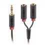 Audio stereokabel SBS audio 3,5 mm jack met splitter