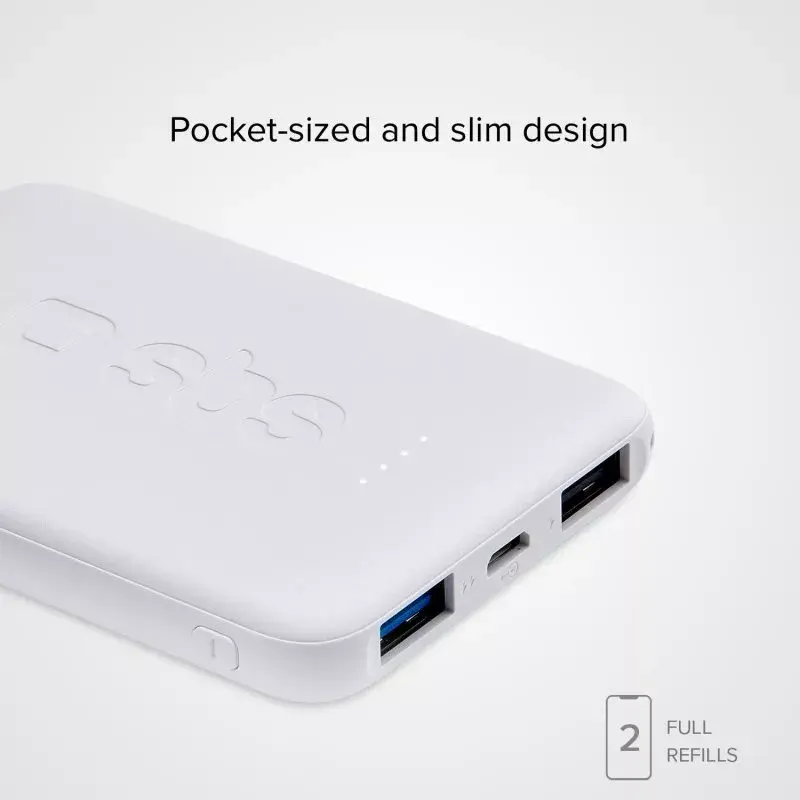 Draagbare powerbank SBS 5000 mAh, 5000 mAh accucapaciteit
