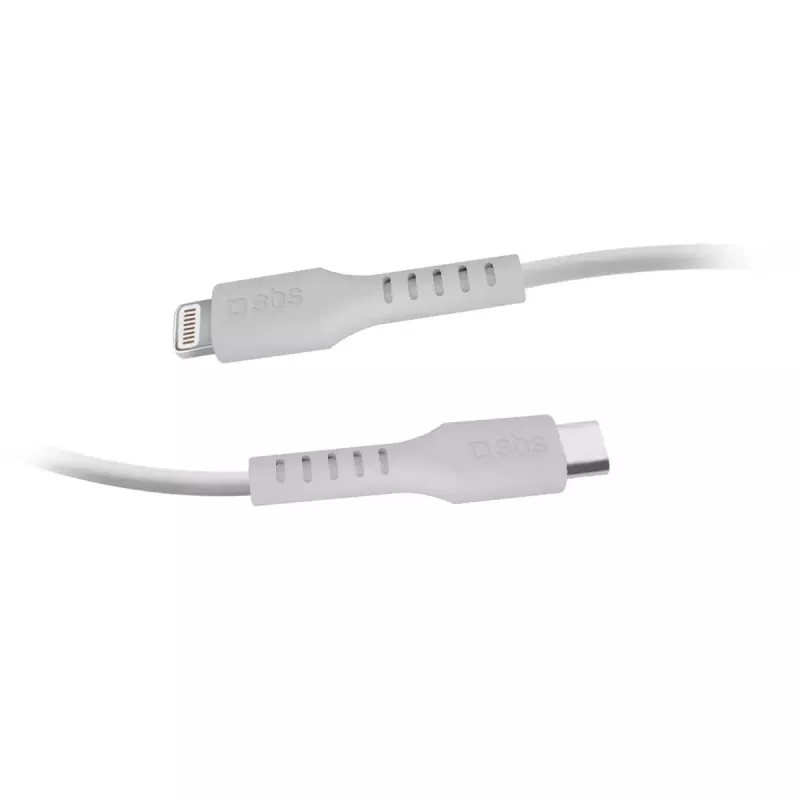 Lightning naar USB-C kabel SBS Mobile TECABLELIGTC2W — 2 m, wit