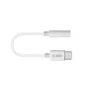 Mobiele kabel SBS TEINTJACKTYCFMW wit 0,09 m 3,5 mm USB-C