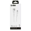 Lightning-kabel SBS TECABLEUSBIP5389W 3 m wit USB A