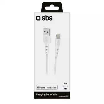 Lightning-kabel SBS TECABLEUSBIP5389W 3 m wit USB A