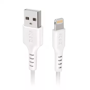 Lightning-kabel SBS TECABLEUSBIP5389W 3 m wit USB A