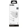 Oplader voor mobiele apparaten SBS TETRKITPD20LIGW snelopladen indoor wit