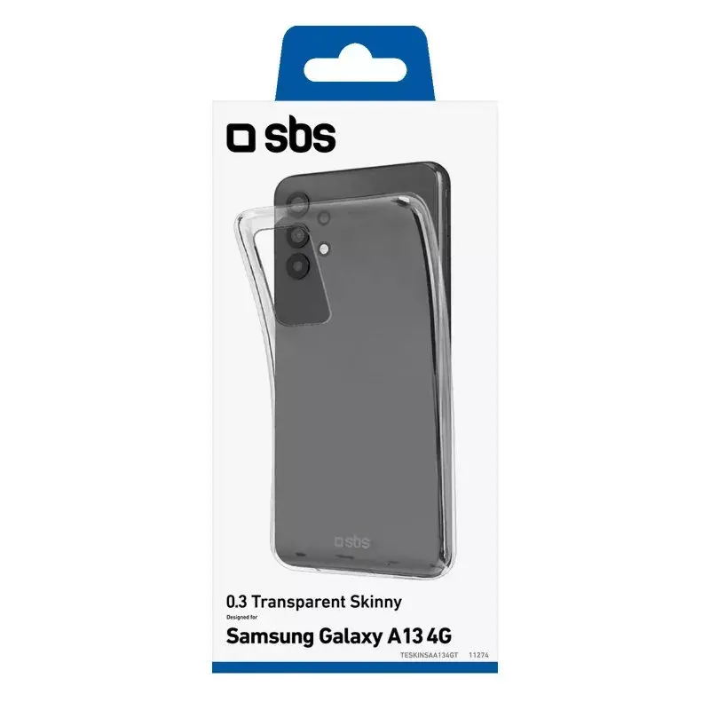 SBS Skinny Cover voor Samsung Galaxy A13 4G, transparant