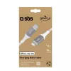 Lightning-kabel SBS GRECABLELIGTC12BW 1,2 m zilver wit