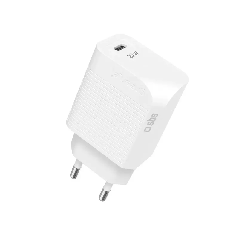 Oplader voor mobiele apparaten SBS GRETR1CPD20W universeel wit AC snelopladen