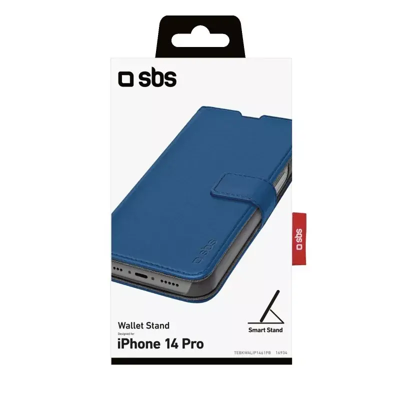 Wallet Case SBS TEBKWALIP1461PB voor iPhone 14 Pro 15,5 cm blauw