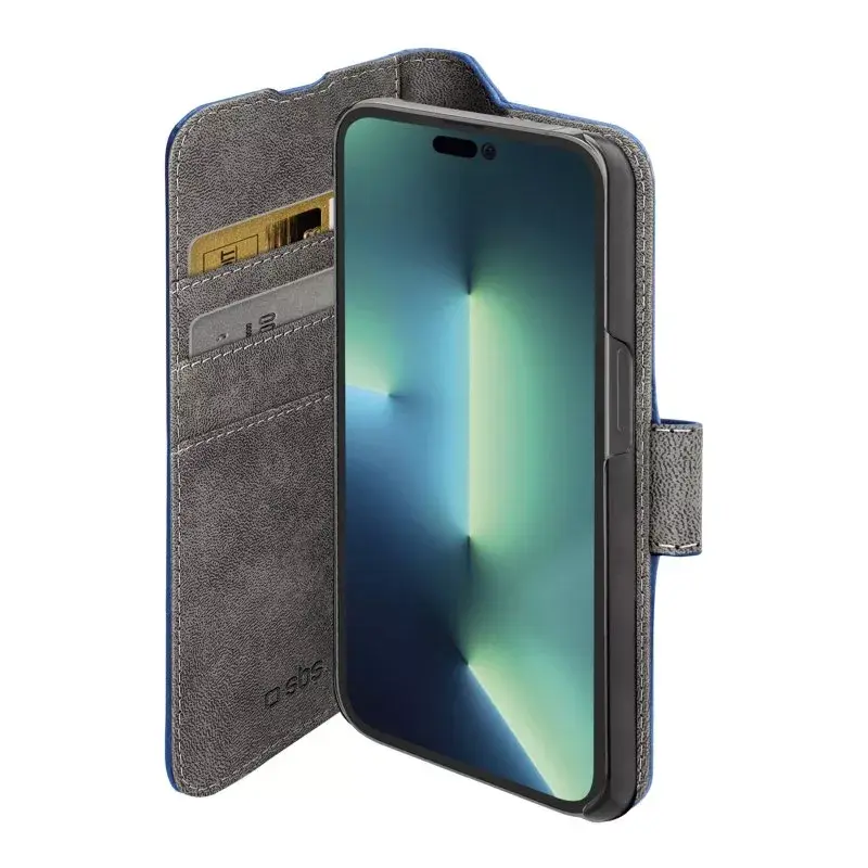 Wallet Case SBS TEBKWALIP1461PB voor iPhone 14 Pro 15,5 cm blauw