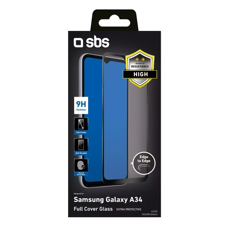 Beeldschermbescherming SBS TESCRFCSAA34 voor Samsung Galaxy A34 transparant