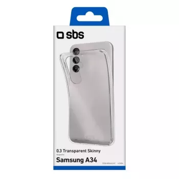 Hoesje SBS Galaxy A34 16,8 cm transparant monochroom