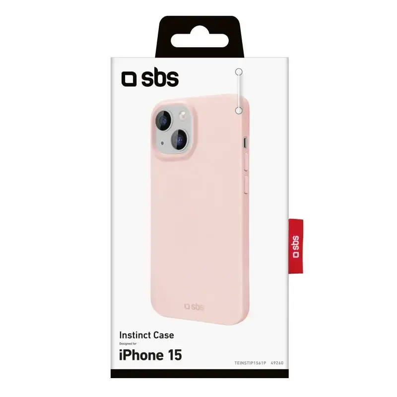 Cover SBS TEINSTIP1561P roze voor iPhone 15 15,5 cm (6,1 inch)
