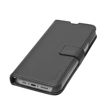 Wallethoesje SBS TEBKWALIP1561PK voor iPhone 15 Pro 6,1 inch zwart