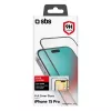 Beeldscherm-/achterkantfolie SBS voor iPhone 15 Pro, silicone + gehard glas, transparant, 1 stuk