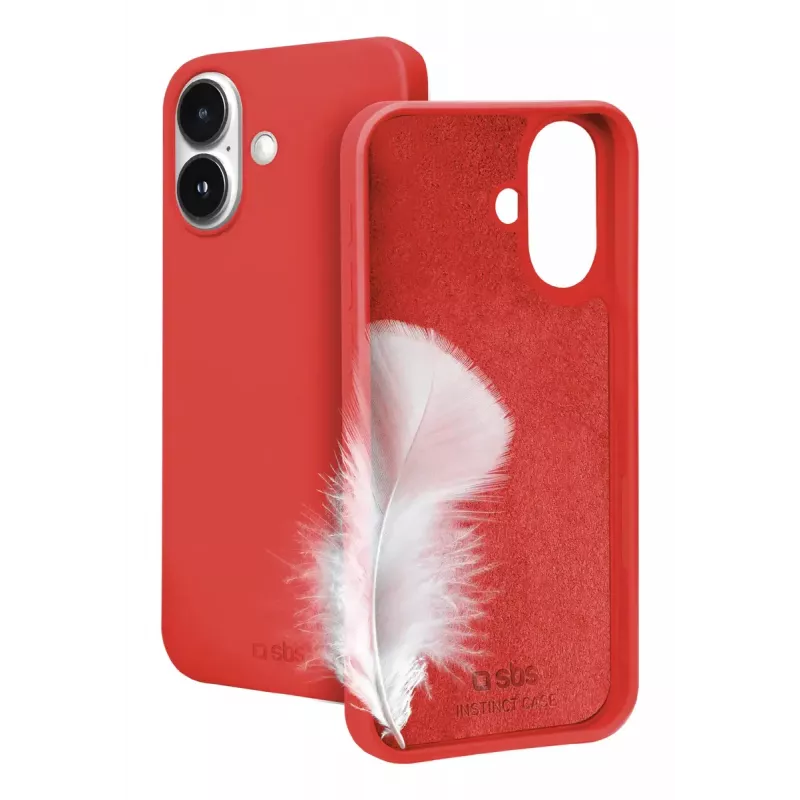 Cover SBS TEINSTIP1661R telefoonhoesje rood 15,5 cm (6,1 inch)