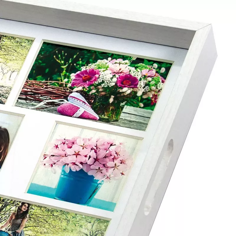 Multi fotolijst ZEP W006 hout wit 447x347 mm