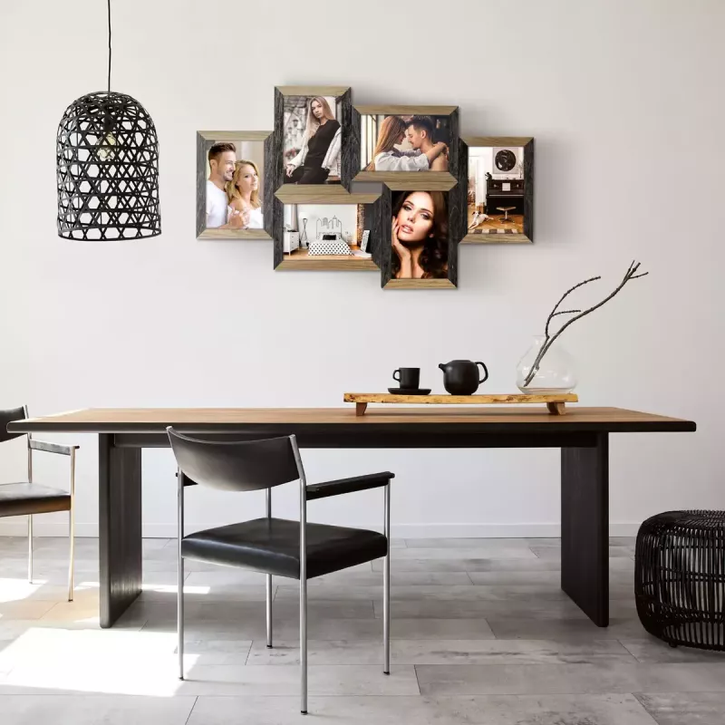 Fotolijstenset ZEP Vercelli zwart bruin MDF 535x320 mm