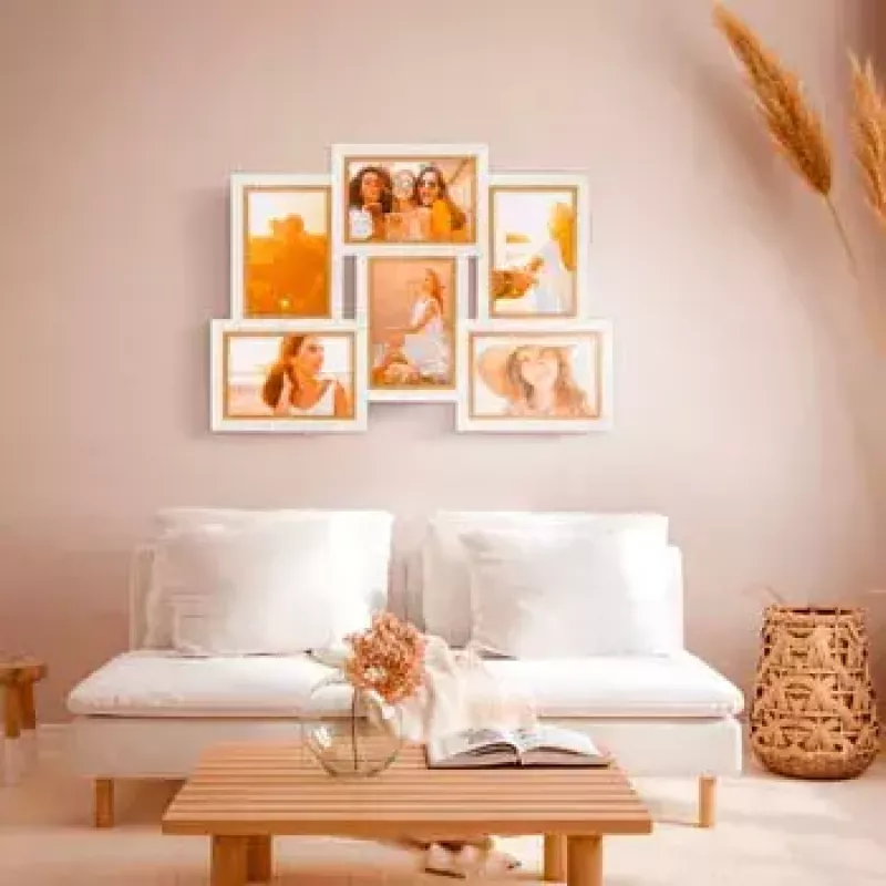 Fotolijstenset ZEP Ayas 6Q wit MDF 1 stuk