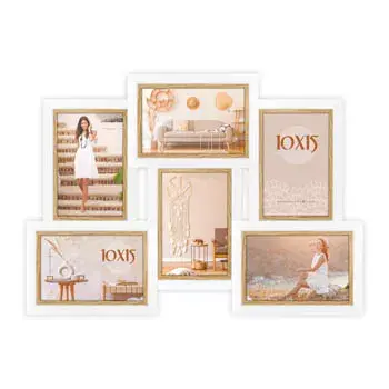 Fotolijstenset ZEP Ayas 6Q wit MDF 1 stuk