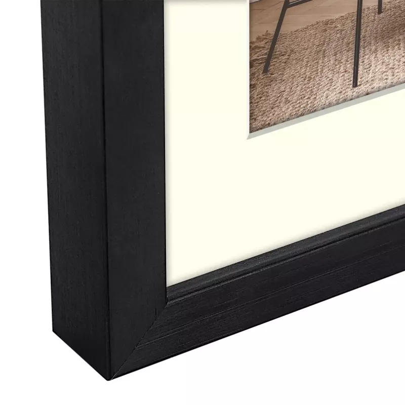 Enkele fotolijst ZEP V4557B zwart hout 150x205mm
