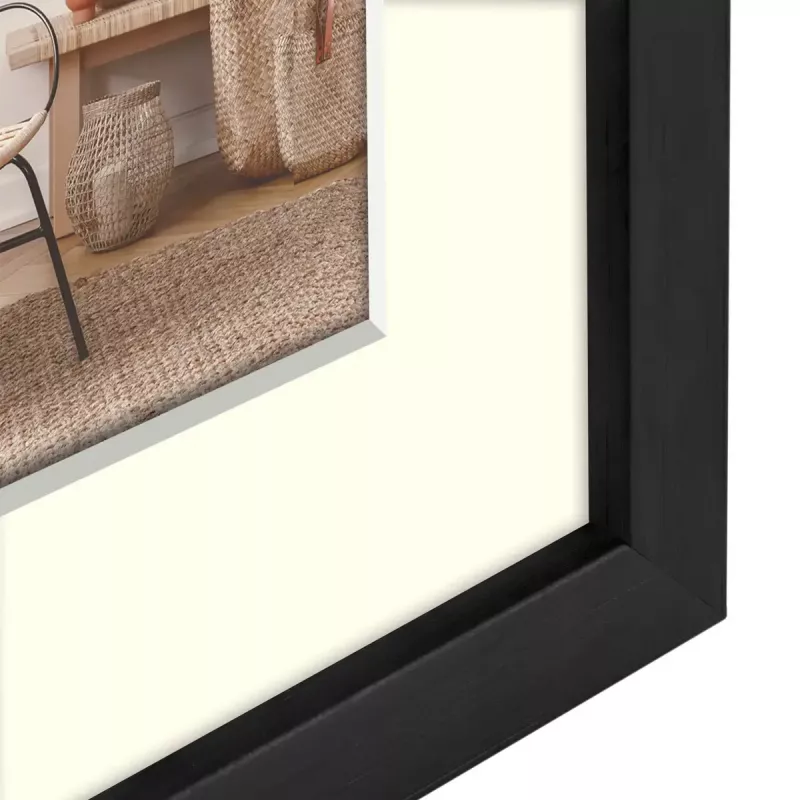 Enkele fotolijst ZEP V4557B zwart hout 150x205mm