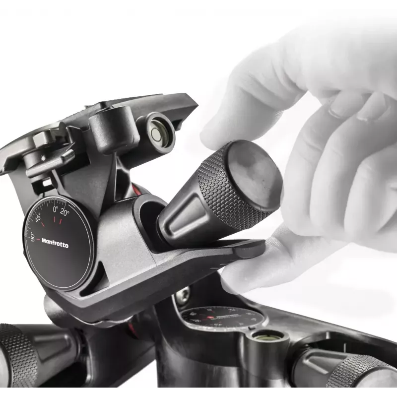 Stativkop Manfrotto MHXPRO-3WG zwart technopolymeer 3/8 inch