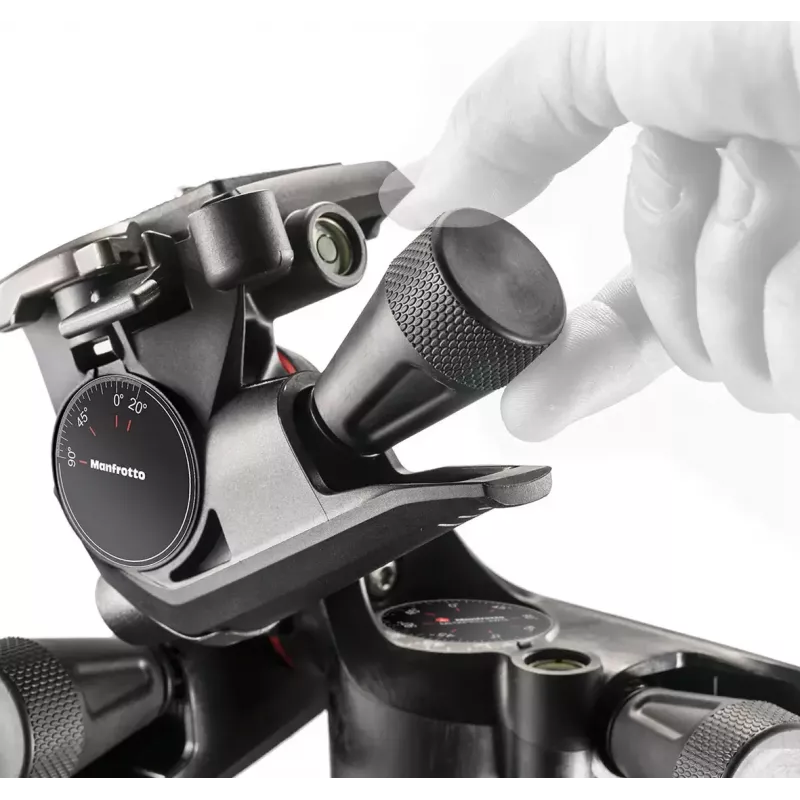 Stativkop Manfrotto MHXPRO-3WG zwart technopolymeer 3/8 inch