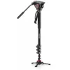 Eenbeenstativ Manfrotto MVMXPRO500 aluminium zwart