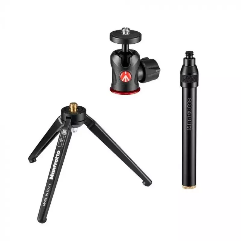Manfrotto 209,492LONG-1 statief 3 poten zwart 35,5 cm max. hoogte
