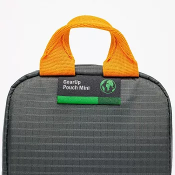Lowepro GearUp Pouch Mini tas Nylon Polyester Ripstop Grijs Oranje
