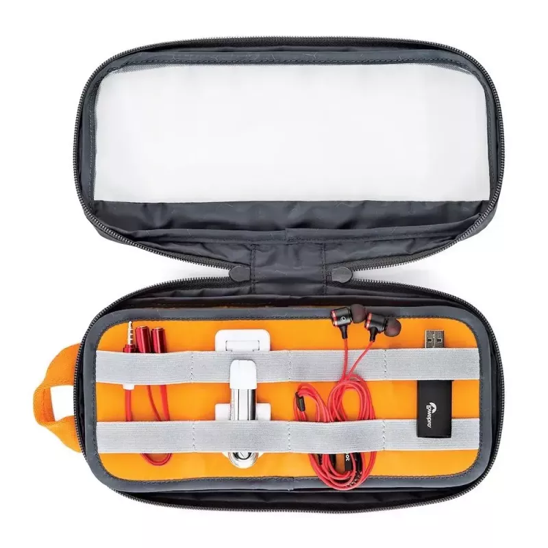 Lowepro Pouch Medium GearUp GL LP37139-GRL Nylon Ripstop Polyester Oranje Grijs 280x45x140mm