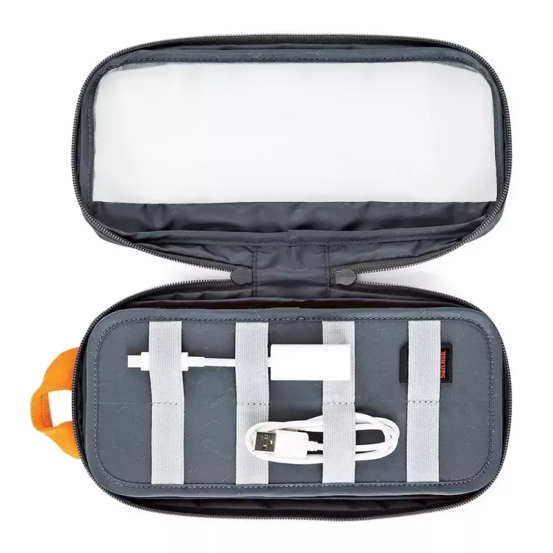 Lowepro Pouch Medium GearUp GL LP37139-GRL Nylon Ripstop Polyester Oranje Grijs 280x45x140mm