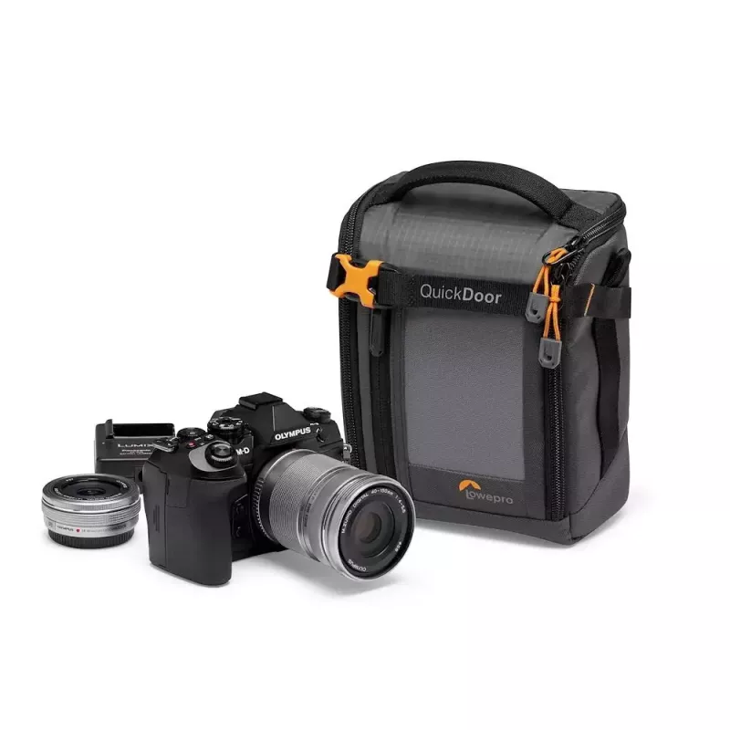 Compacte etui Lowepro GearUp Creator Box M II Zwart Grijs
