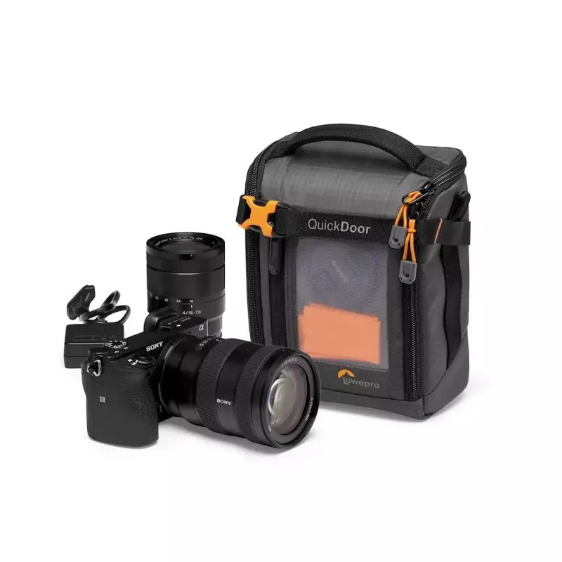Compacte etui Lowepro GearUp Creator Box M II Zwart Grijs