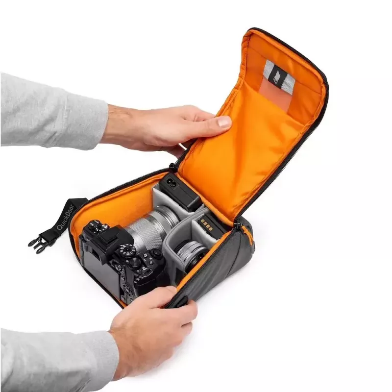 Compacte etui Lowepro GearUp Creator Box M II Zwart Grijs