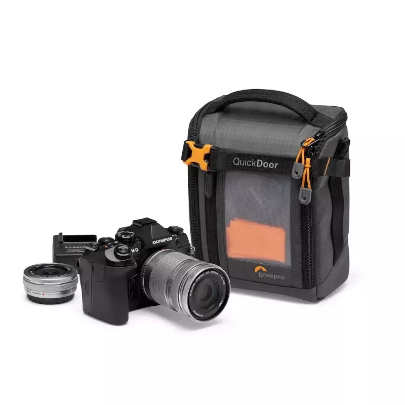 Compacte etui Lowepro GearUp Creator Box M II Zwart Grijs