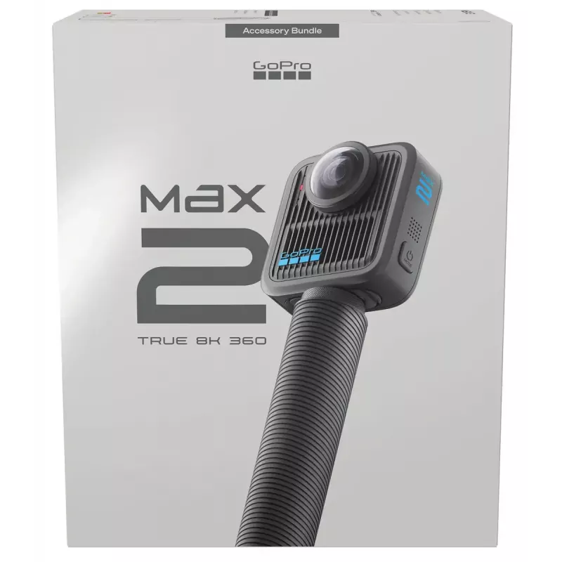 Actioncam GoPro MAX2 met 8K Ultra HD, 29,5-MP-sensor, 100 fps, LCD-display, GPS, Wi‑Fi — accessoirepakket