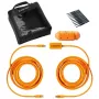 USB-C-naar-USB-C-kabel van tether tools CUC31R-ORG – 9,40 m, haaks, oranje