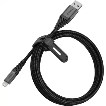 USB-naar-Lightning-kabel OTTERBOX Premium 2 m – Dark Ash zwart, USB-A naar Lightning, duurzaam laden en datatransfer