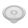 Grip PopSockets PlantCore van Popsockets — universele telefoongrip, grijs transparant, 38,8 × 7,7 mm